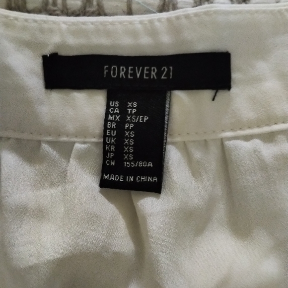Forever 21 White and Black Midi Skirt - Picture 4 of 4